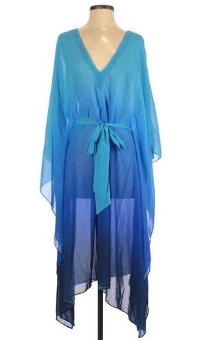 Gottex  Harmony Caftan S NWT Swim Coverup Ocean Blue Vacation Beach Resort Style