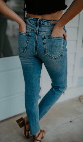 Cello Boutique Distressed Mom Jeans