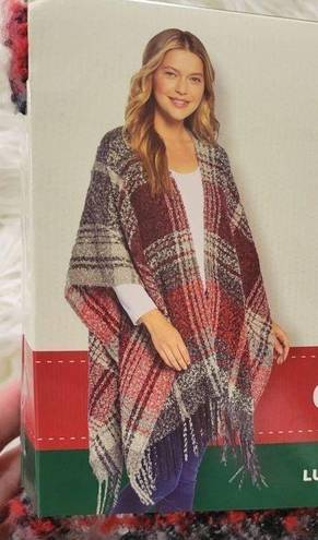 Woolrich  Cozy Blanket Wrap OSFM Plaid Luxe Softness New