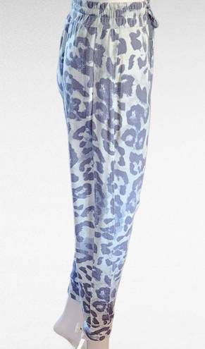 Studio Blue New Directions  Leopard Print Pull On Drawstring Joggers Size Medium