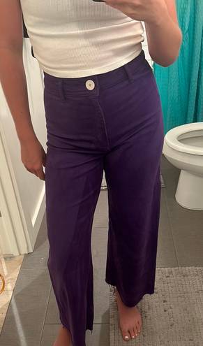 ZARA Marine Straight Jeans - Purple