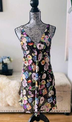 Oscar de la Renta Vintage  Pink Label Sweet Floral Babydoll Nighty Chemise Dress