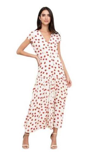 Yumi Kim Marianne Strawberry Dress Ivory Red Size 10 New