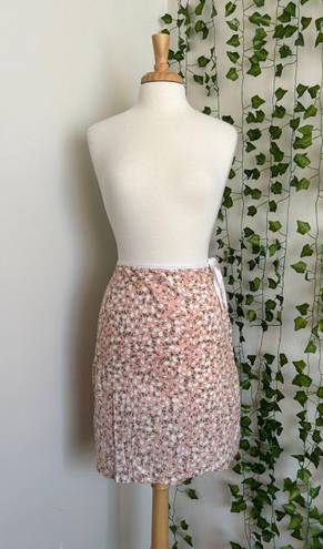 Max Studio Pink Floral High Waisted Skirt