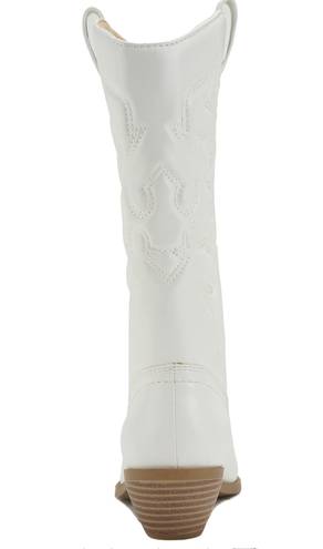 White Cowboy Boots Size 8