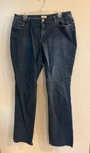 Coldwater Creek  Women’s Dark Wash Straight Leg Jeans Size 16