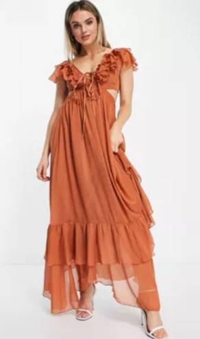 ASOS Ruffle Maxi Dress