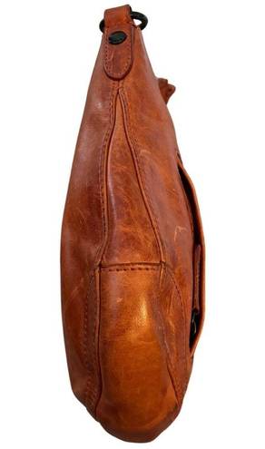 Frye  Melissa Small Scooped Hobo Bag in Burnt Orange