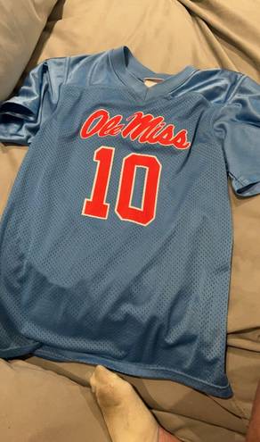 Rebel Rags Powder Blue Ole Miss Jersey