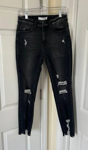 KanCan USA Black Distressed Skinny Jeans