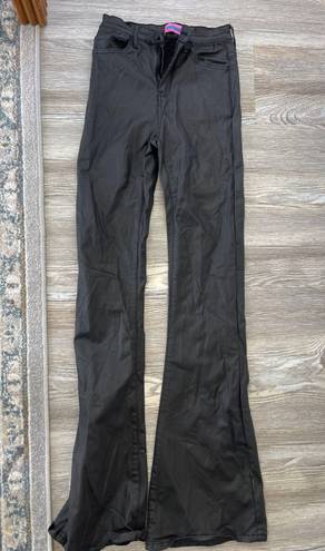 Ediked Leather Flare Pants Size XS