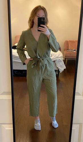 Elizabeth and James Olive Green Jump Suit