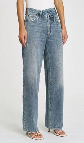 Pistola  Bobbie High Rise Wide Leg Jeans With Crossover Waist
