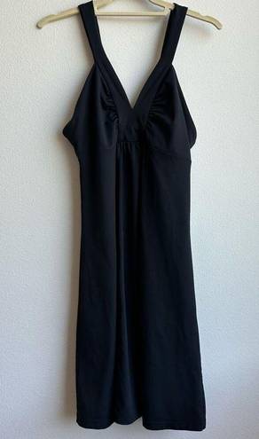 Patagonia  Womens Black Corinne V Neck Sleeveless Athletic Dress Size Medium