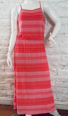 Sonoma Women's  coral Goods For Life Striped Maxi Dress size XL