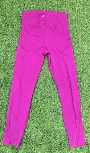 All In Motion  Women's  S High-Rise Capri Leggings -  Cranberry/Fuschia Pockets