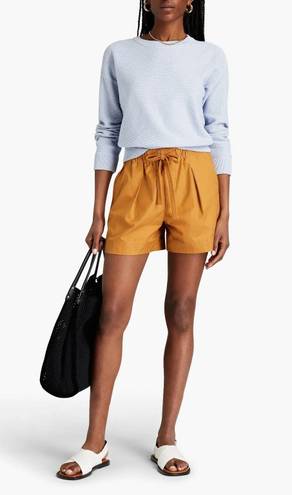 Vince NWT  Box Pleat Drawstring Shorts in Gold Ochre Size Medium