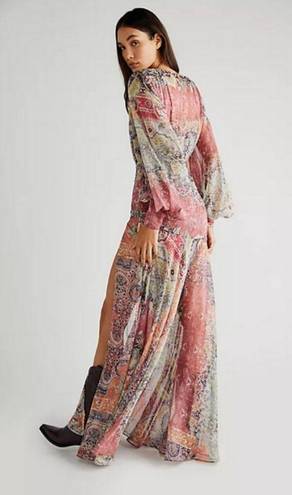 Bronx and Banco 💕💕 Farah Maxi Dress ~ Muti-Color Print US 6 NWOT