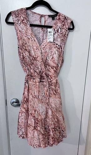 INC  INTERNATIONAL CONCEPTS ORANGE SNAKE PRINT WRAP DRESS WOMENS SZ XL NEW