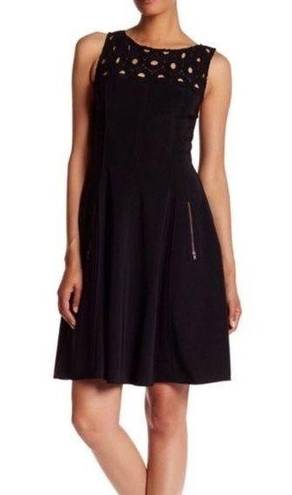 Tracy Reese  Dress Knit Cutout Black Size 6