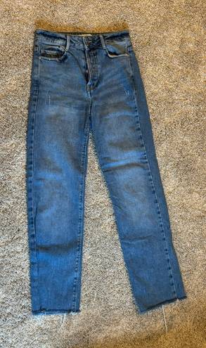 ZARA Dark Blue Wash Straight Jean Pant