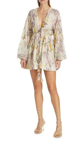 Alexis  Behati Dress in Floral Embroidered Medium New Womens Floral Mini