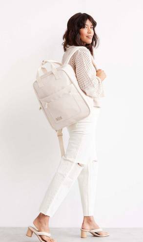 BEIS The Expandable Backpack In Beige