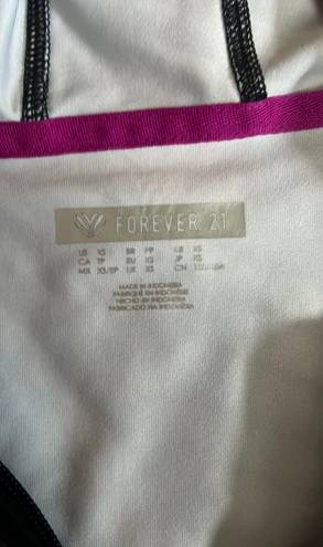 Forever 21 Cropped Zip Up Workout Jacket