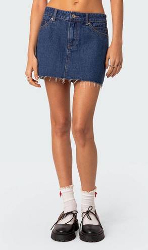 Edikted NWT  Jessie Denim Mini Skirt