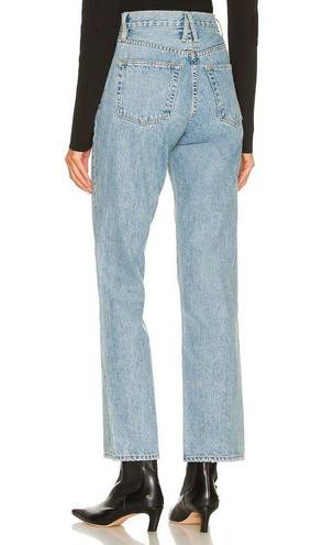 SLVRLAKE London Cropped High Rise Jeans in Fool For Love Mid Wash Size 32