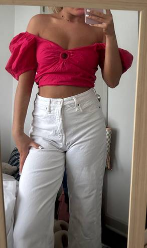 Sim & Sam Pink Crop Top