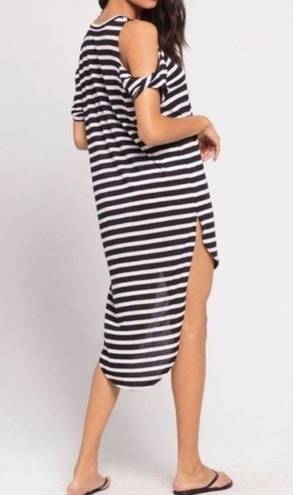 l*space L* Domino Stripe‎ Black/White Coverup Size XS/S