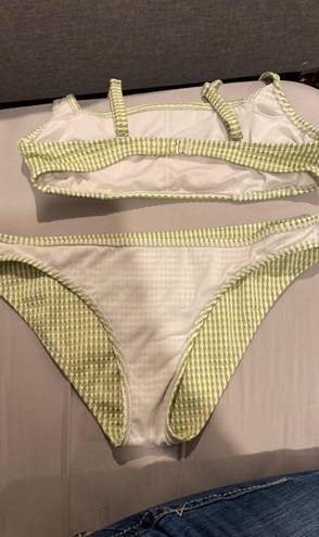 Xhilaration Green Stripped Bikini 