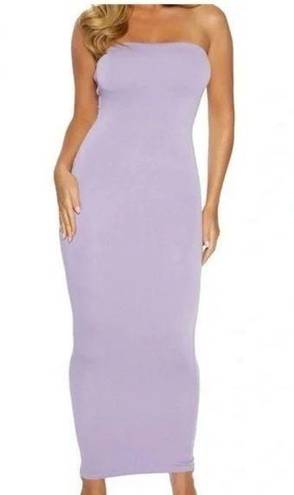 Naked Wardrobe Size 3X The NW Tube Dress Iris Purple Strapless Crepe Bodycon NEW