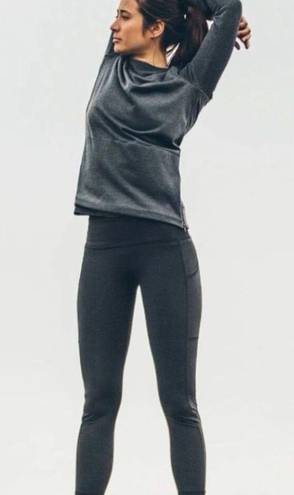 Harper Taylor Stitch The  Leggings women’s M￼ black cropped stretch athleisure