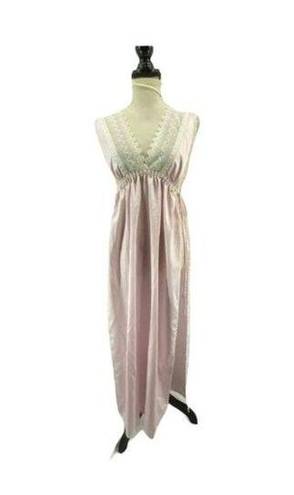 Dior Vintage Miss  Pink White Lace Tie Side Nightie Small