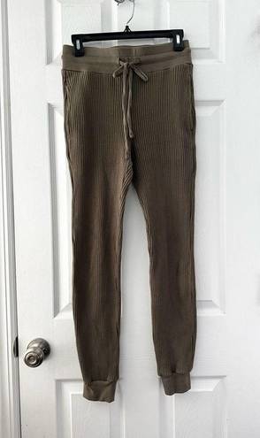 The Range  Revolve Utility Olive Green Vital Rib Slim Jogger Sweatpants Small