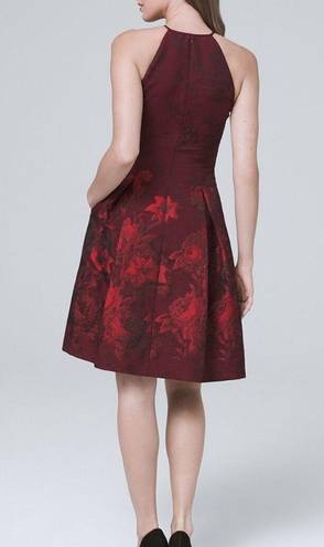 White House | Black Market  Floral-Jacquard Fit-And-Flare Dress size 4P