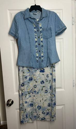 Bobbie & Brooks Bobbie Brooks Dress And Button Down