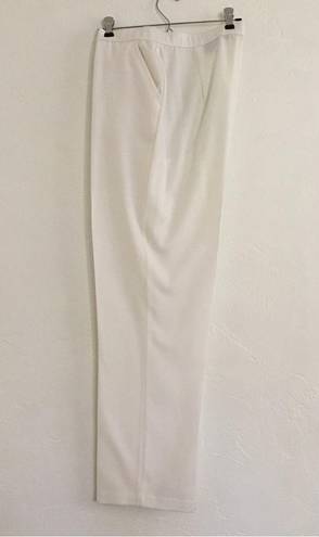 Investments Investment White Straight Leg Dress Pants Size 12