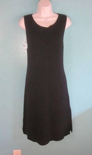 Eileen Fisher  Size L Black Knit Tank Dress