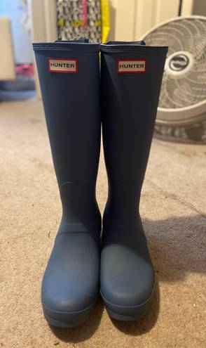 Hunter Tall Blue Rain Boots