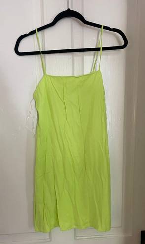 Trixxi neon green mini dress