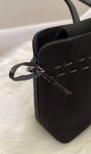 Stuart Weitzman Patent Leather Mini Tote Hand Bag Satchel Purse