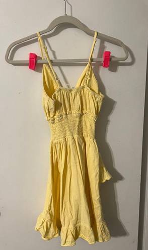 blanco by nature Yellow Front Tie Sundress