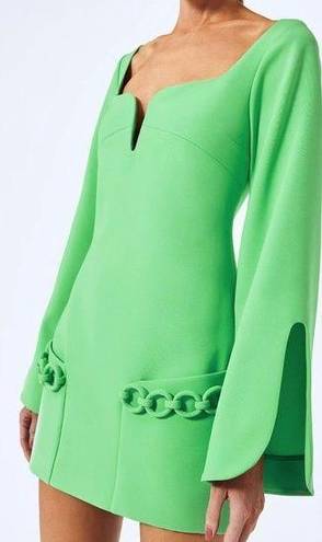 Alexis  Azize Chain Detail Mini Dress Green