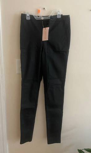 Missguided Black Leather Pants