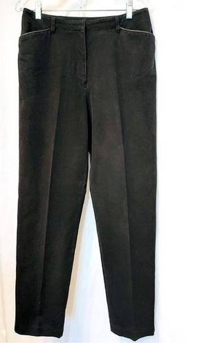 Jones New York  Sport Stretch Black Denim Straight Leg Mid Rise Jeans Pants