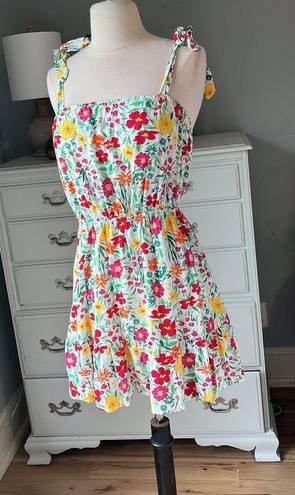 Bebop Sundress  Mini Colorful Floral Small Summer Dress