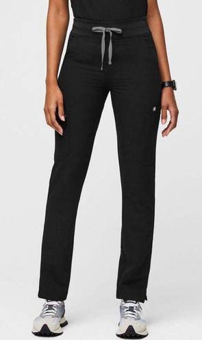 FIGS Black High Waisted Yola Skinny Scrub Pants